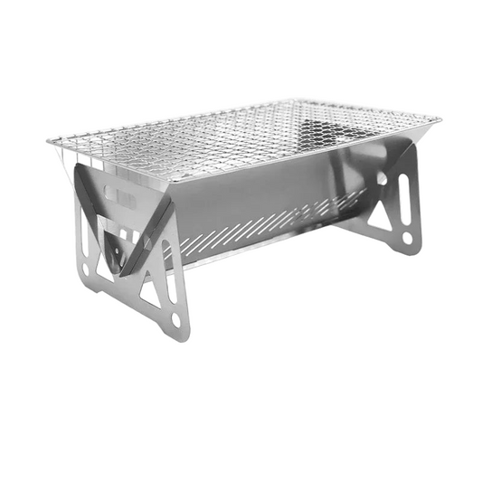 Portable Folding Grill Heating Stove Silver-0